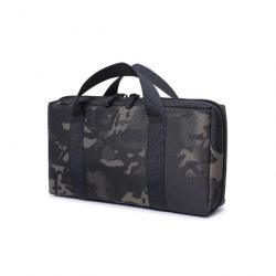 Sac malette de transport pour arme de poing et chargeur - Camouflage noir