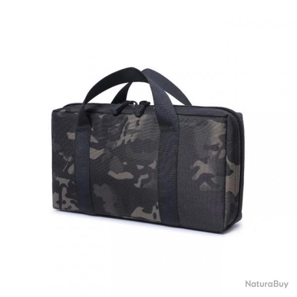 Sac malette de transport pour arme de poing et chargeur - Camouflage noir