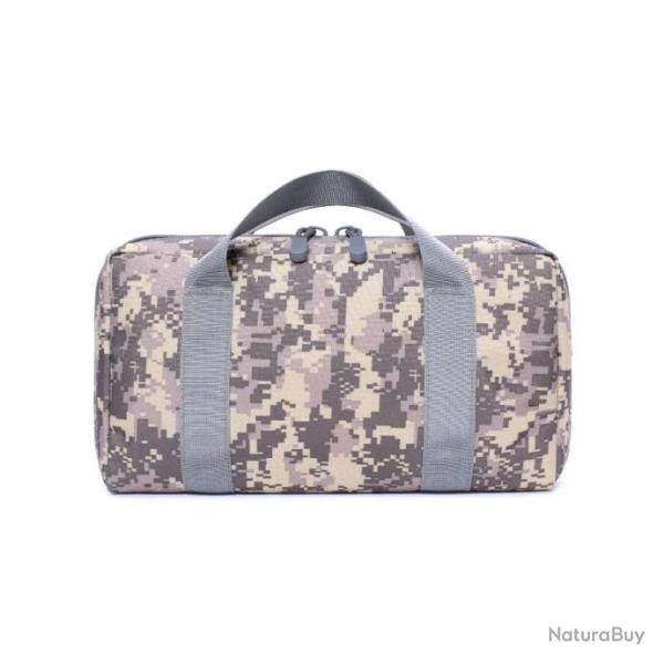 Sac malette de transport pour arme de poing et chargeur - Camouflage gris