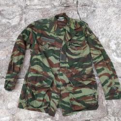 VESTE TREILLIS MODELE 47/52 COULEUR CAMOUFLAGE LEOPARD PARACHUTISTE ANNEE 1977