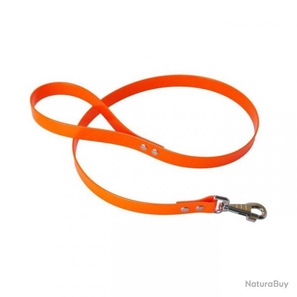 Laisse BIO-GOLD 25 mm orange fluo