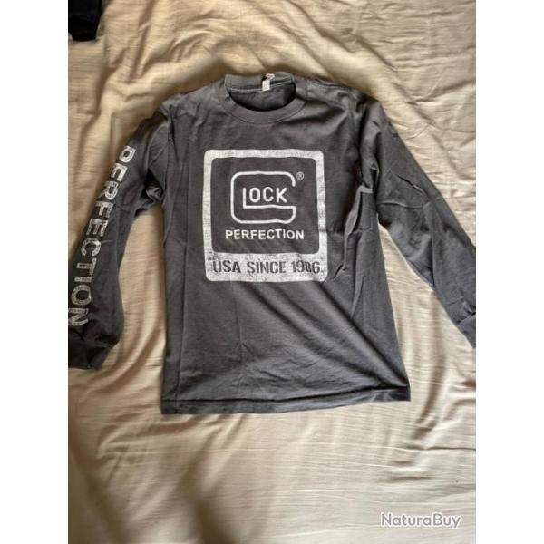 T-shirt manche longue Glock + carnet