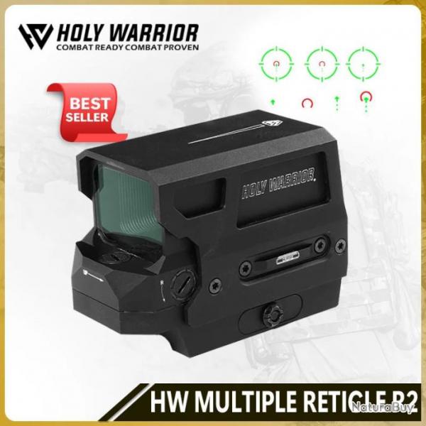 Holy Warrior Viseur Point Holographique HWO R2 BK Paiement en 3 ou 4 fois - LIVRAISON GRATUITE !!