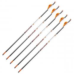 5 Flèches HyperFlite 20-22 pouces en carbone pour Barnett Hyper 20 pouces