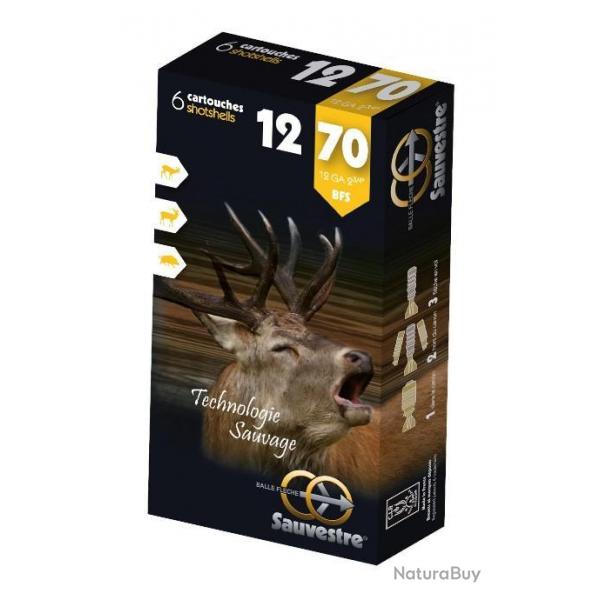 Munitions SAUVESTRE Cal.12/70 26gr par 6