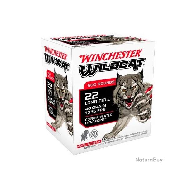 Munitions Winchester WildCat - Cal. 22 LR x5 boites