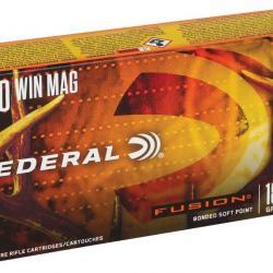 Munitions FEDERAL cal.300win mag fusion 180gr 11.7gr par 20