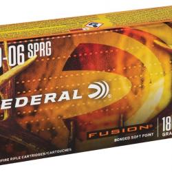 Munitions FEDERAL Cal.30-06 fusion 180gr 11.7g par 60