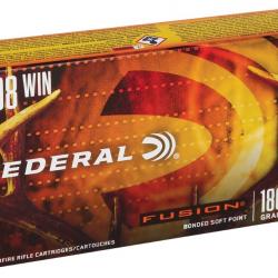 Munitions FEDERAL cal.308 win fusion 180gr 11.7g par 60