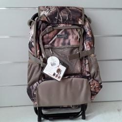 9909,SAC À DOS PROHUNT + SIEGE CAMO COMPACT IDEAL POUR CHASSE .  PECHE .VOYAGE ET RANDO NEUF