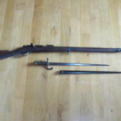 Vend ou échange contre sabre - Fusils Gras 1866-74 M80 calibre 11mm - sans la baionnette