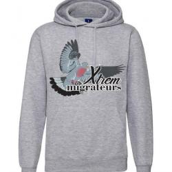 Sweat pigeon ramier gris chiné XTREM MIGRATEURS