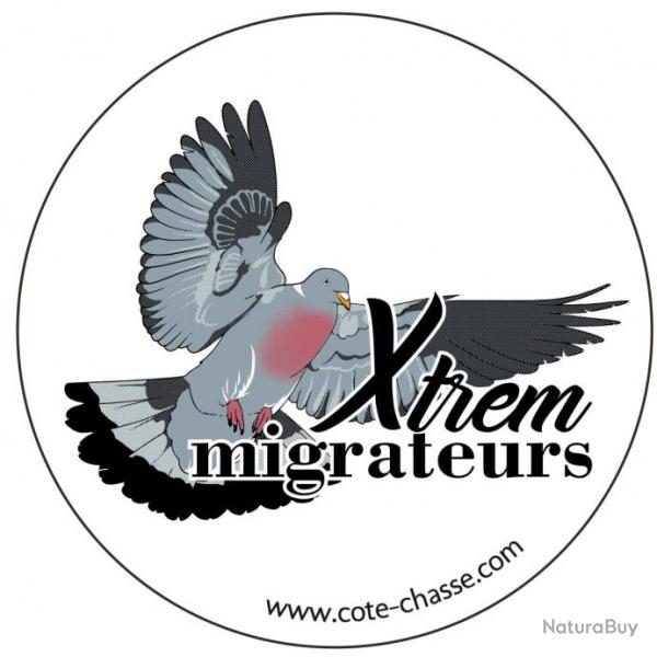 Autocollant pigeon ramier XTREM MIGRATEURS