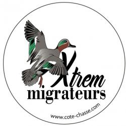 Autocollant canard sarcelle XTREM MIGRATEURS