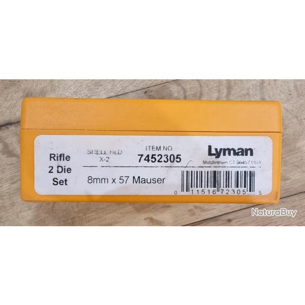 JEUX D'OUTILS 8X57 8 MAUSER LYMAN REF 7452305 2 OUTILS NEUF