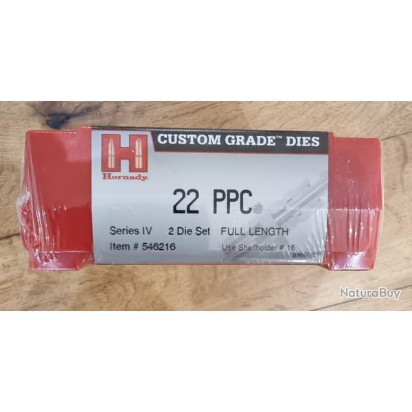 JEUX D'OUTILS HORNADY 22 PPC REF 546216 CUSTOM GRADE DIES