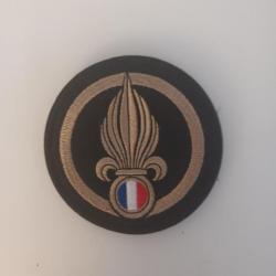 Écusson patch brodé légion étrangère attache velcro diamètre 8cm