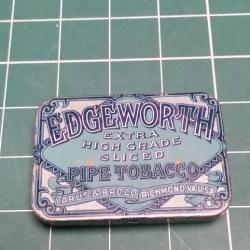 BOITE DE TABAC EDGEWORTH UTILISATION US ARMY WW2 39/45, METAL ET VIDE