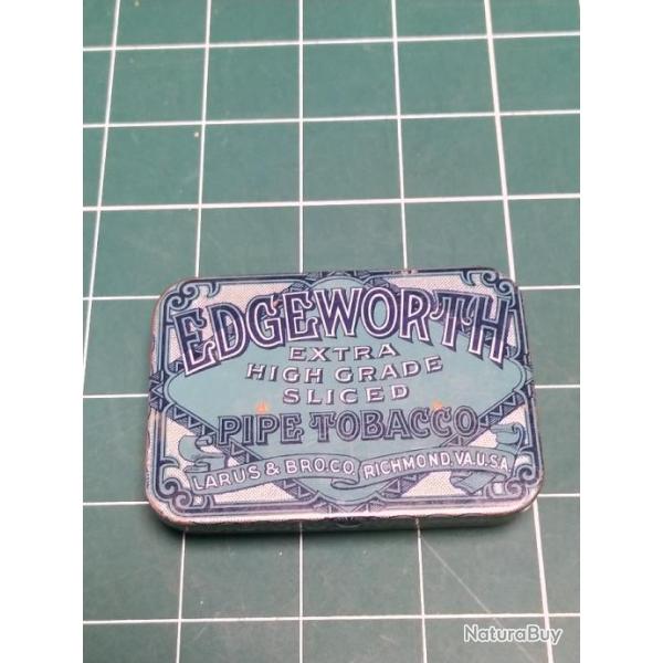 BOITE DE TABAC EDGEWORTH UTILISATION US ARMY WW2 39/45, METAL ET VIDE