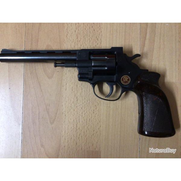 Revolver Arminius HW 7E en calibre 22 LR monocoup en excellent tat