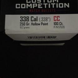 OGIVES NOSLER CUSTOM COMPETITION 338 LM 250 grains