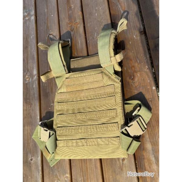 Kombat UK - Porte plaque Sentry SPLC Spartan Coyote tan dsert beige airsoft