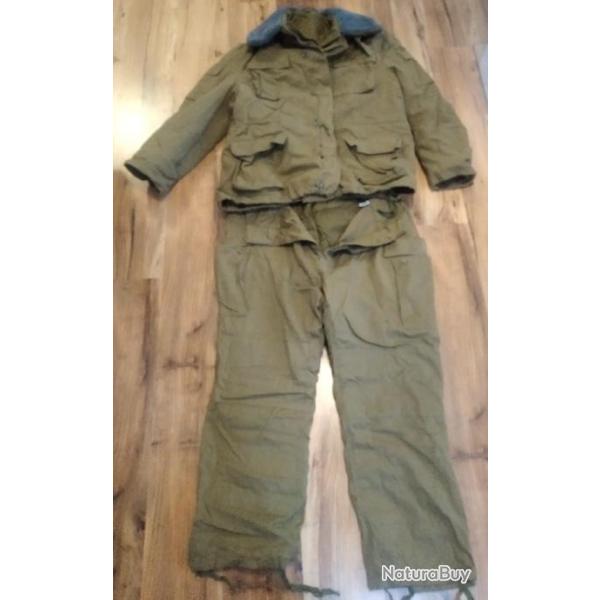 AUTHENTIQUE UNIFORME TENUE MILITAIRE HIVER "AFGANKA PESOCHKA" TALLE 2 XL 60/5 RUSSIE 1990 BON TAT