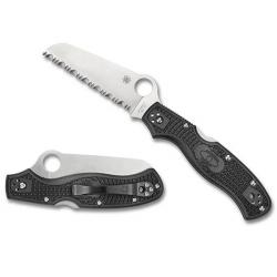 C14SBK3-Couteau pliant cranté Spyderco Rescue 3 93mm noir