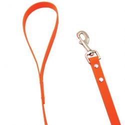 Laisse biothane beta 120cm orange (Taille 6)