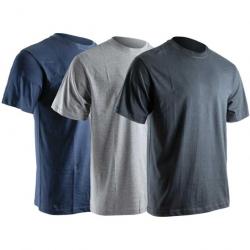 Lot 3 T-shirts LMA (gris-bleu-noir) TS (Taille 2)