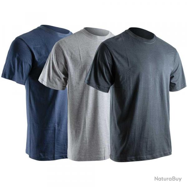 Lot 3 T shirts LMA gris bleu noir Taille 2