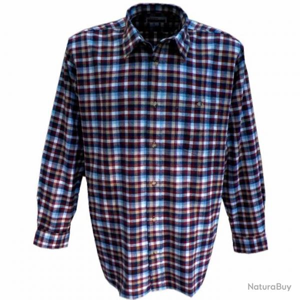 Chemise  carreaux bordeaux TS (Taille 2)