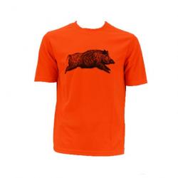 T-Shirt sanglier orange TS (Taille 2)