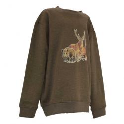 Sweat enfant kaki grands animaux Taille