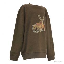 Sweat enfant kaki grands animaux Taille