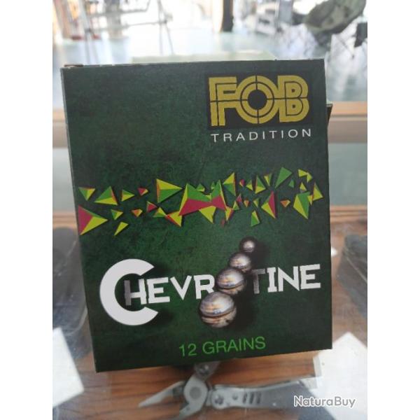 LOT DE 5 BOITES FOB CHEVROTINE 12 GR