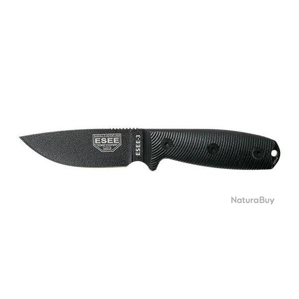 Couteau ESEE 3 - Noir / Noir