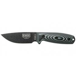 Couteau ESEE 3 - Gris / Noir / Noir