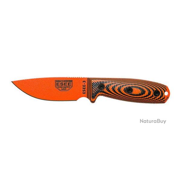 Couteau ESEE 3 - Orange / Noir / Orange