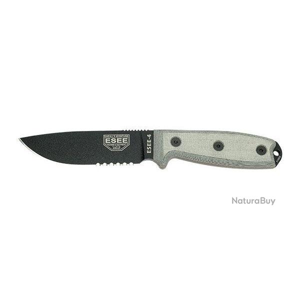 Couteau ESEE 4 Mixte - Noir