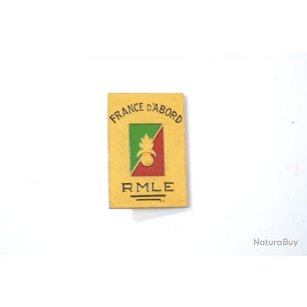 Insigne pucelle RMLE Rgiment de Marche Lgion Etrangre - France d'Abord, Augis Lyon Aluminium