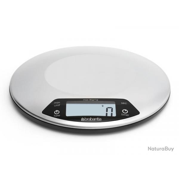 BEL1412 BALANCE DE CUISINE AVEC MINUTEUR "PROFIL LINE" PLATEAU ACIER NEUF