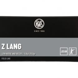 CARTOUCHES RWS , MODELE: Z LANG , CALIBRE: 22LR.