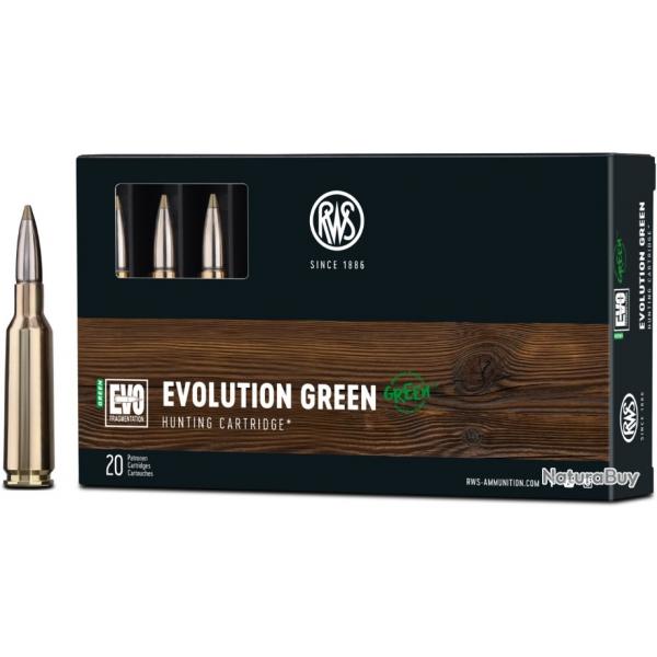 BALLES RWS , MODELE: EVO GREEN 11,9G , CALIBRE: 9,3*62.
