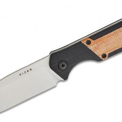 Couteau Kizer Militaw Black G10/Micarta Lame Acier Nitro-V Etui Kydex KI1067A2