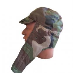 Casquette fourrée hiver camouflage centre europe Tour de tête 60 100% coton