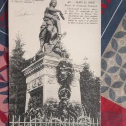 Carte postale cpa mairie de Mars la tour monument national de la guerre de 1871