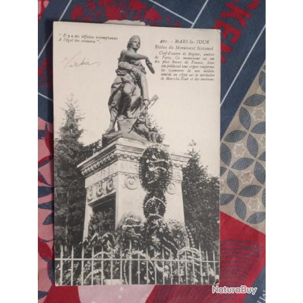 Carte postale cpa mairie de Mars la tour monument national de la guerre de 1871