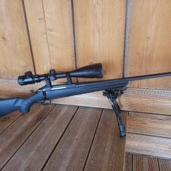 Ensemble carabine Ruger American cal 308 Win avec Lunette Bushnell et bipied Harris