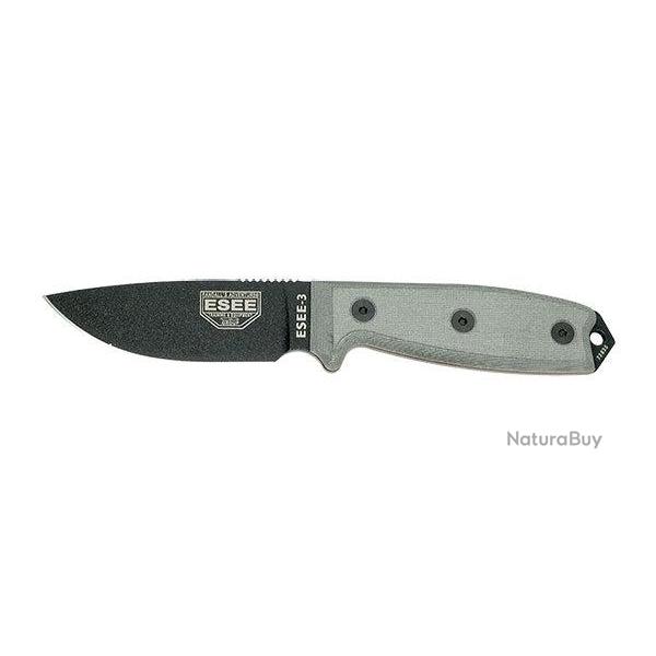 Couteau ESEE 3 Pommeau modifi - Noir